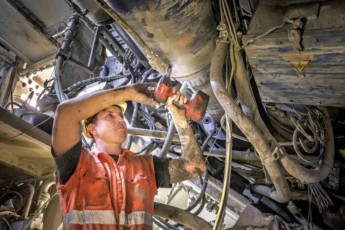 Die Arbeit untertags ist für die Mineure sehr hart