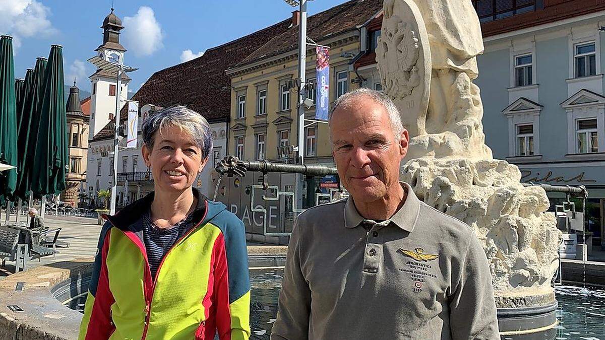 Claudia Schagerl und Wolfgang Flaggl vom Alpenverein Leoben