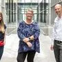 Forscherteam Linda Waldherr, Dozentin Silke Patz und Professor Rainer Schindl. Ein regelbarer Medikamentenspeicher als Implantat gegen Gehirntumore