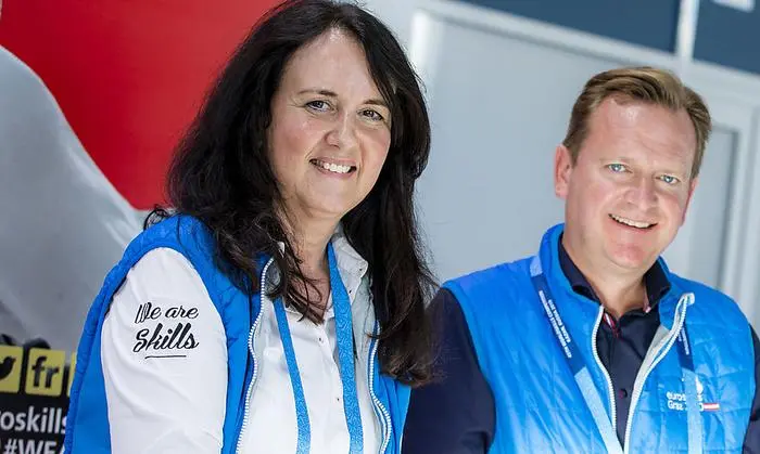 Euroskills2020-Geschäftsführer Angelika Ledineg und Harald del Negro