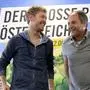 Sebastian Vettel (links) und Gerhard Berger
