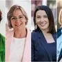 Auf der Foto-Collage sieht man vier Frauen, die nebeneinander in die Kamera lächeln. Sie sind die derzeit einzigen weiblichen Bürgermeisterinnen in der Südweststeiermark | Die vier südweststeirischen Bürgermeisterinnen Maria Skazel (ÖVP), Karin Stromberger (ÖVP), Tanja Fauland-Gratz (SPÖ) und Elke Halbwirth (ÖVP, v.l.) 