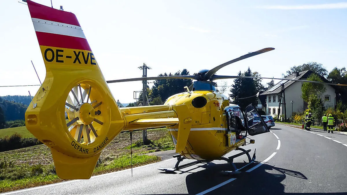 Der Verletzte wurde nach Graz geflogen