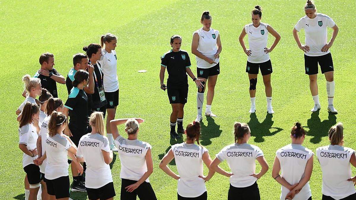 Österreichs Fußball-Frauen sind bereit für das zweite EM-Spiel.