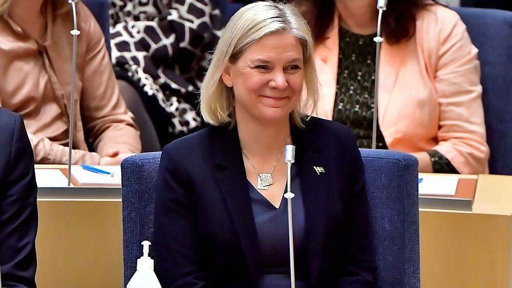 Andersson wird nun zur Chefin einer Minderheitsregierung ernannt, die nur aus ihrer eigenen Sozialdemokratischen Partei besteh