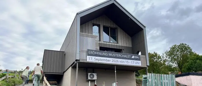 Kürzlich wurde das Musterchalet in Pichla bei Radkersburg eröffnet