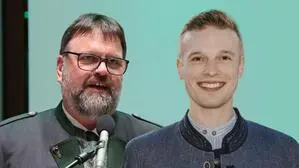 V. l.: Franz Zach (ÖVP) und Roland Nerwein (SPÖ) rittern um den Bürgermeistersessel in Öblarn