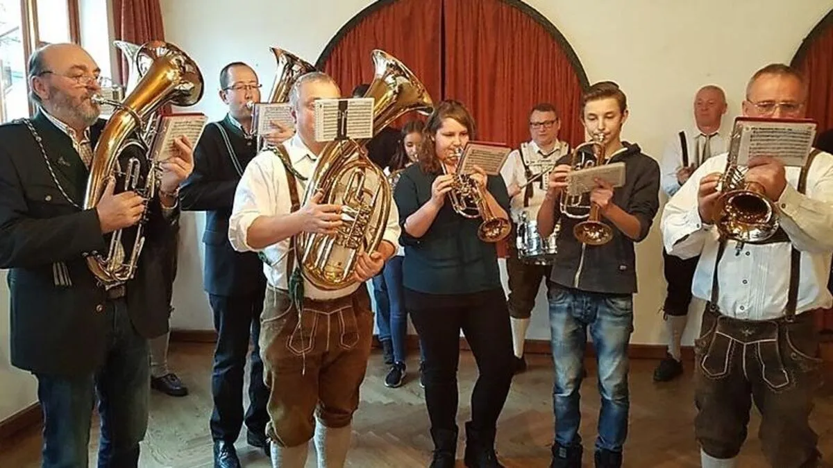 Die Musikerinnen und Musiker gratulierten