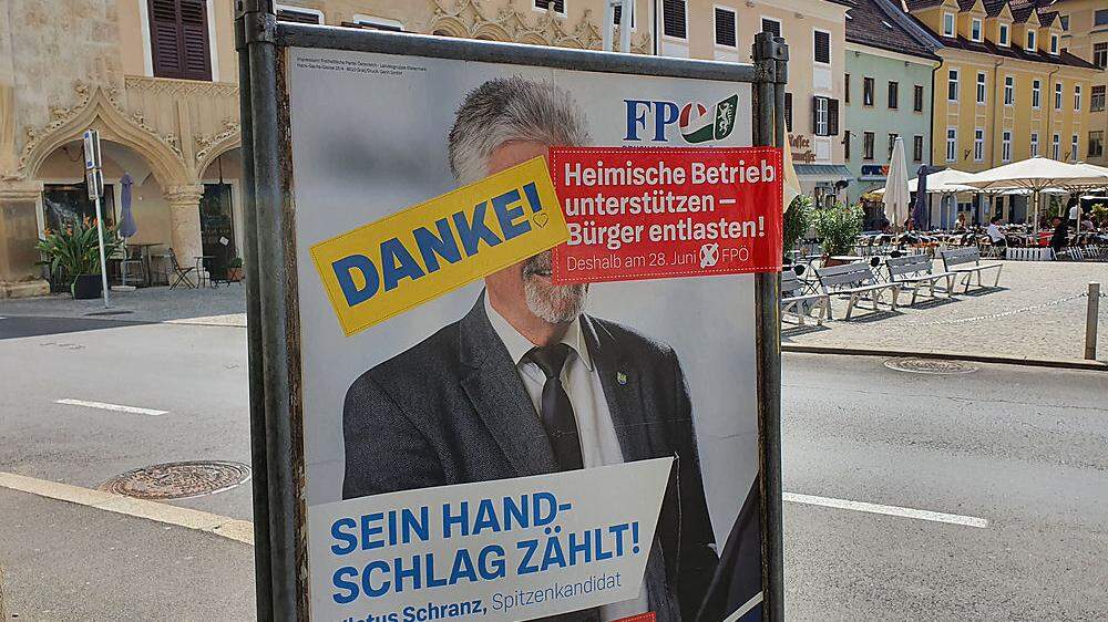 Die FPÖ Bruck bedankte sich am schnellsten, schon um 10 Uhr, lange vor dem Ende der Wahl