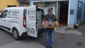 Hugo Pagger (65) ist seit mehr als sieben Jahren ehrenamtlich für den VinziMarkt Voitsberg unterwegs