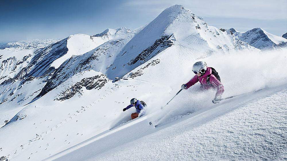 Gletscher-Erlebnis. Skifahren, Freeriden, Skitourengehen, Snowparks – all das bietet das Kitzsteinhorn