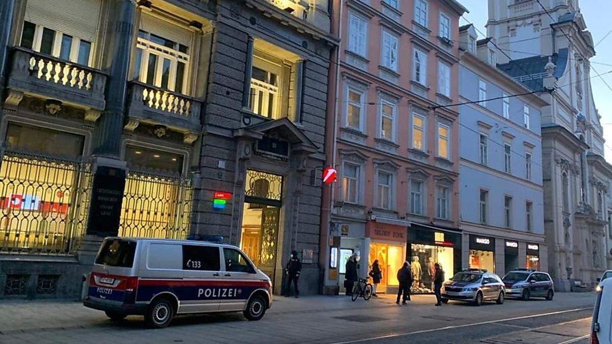 Polizei in der Herrengasse