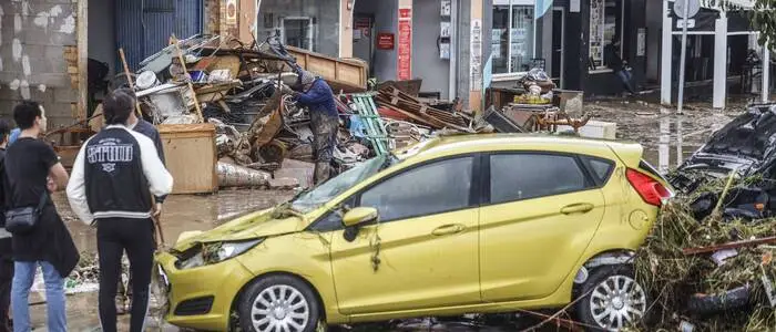 Die Regionalregierung von Valencia bereitet aufgrund der Regenfälle eine Ausgangssperre für die Südküste Valencias und die Nordküste Alicantes vor. Im Bild: Els Poblets in der Region Valencia