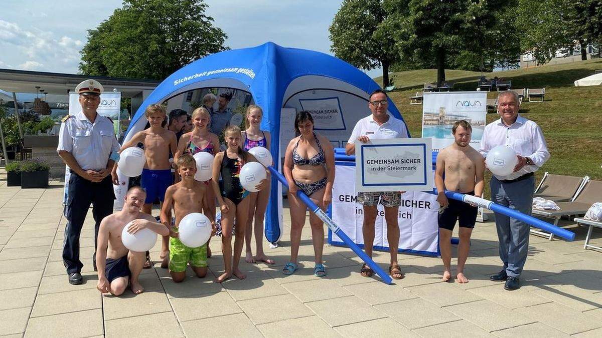 In der Therme Nova fand der Auftakt von &quot;Gemeinsam.Sicher im Wasser&quot; statt