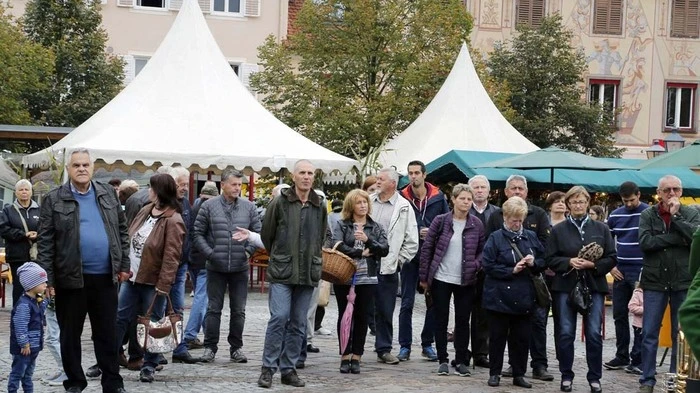 Eine Vielzahl von Besuchern kam auch in diesem Jahr wieder zum bekanntesten Kürbisfeld der Region.