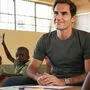 Roger Federer besuchte eine Schule in Namibia