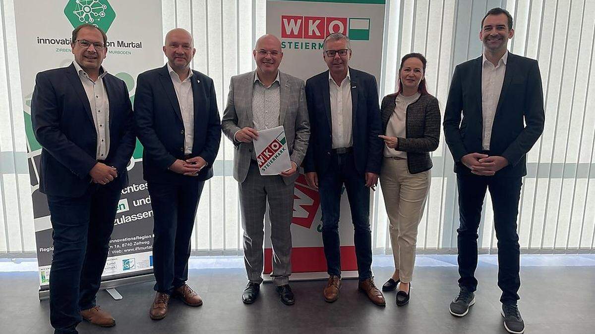 Christian Reiner, Bruno Aschenbrenner, Norbert Steinwidder, Michael Gassner, Bibiane Puhl und Stefan Schafranek