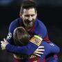 Lionel Messi und Barcelona stehen im Achtelfinale