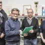 Laurent Lecocq, Valentin Happe, Norbert Sereinig, und Maria-Luise Raschl-Wohlfahrt bei der Übergabe des  Volksbegehrens