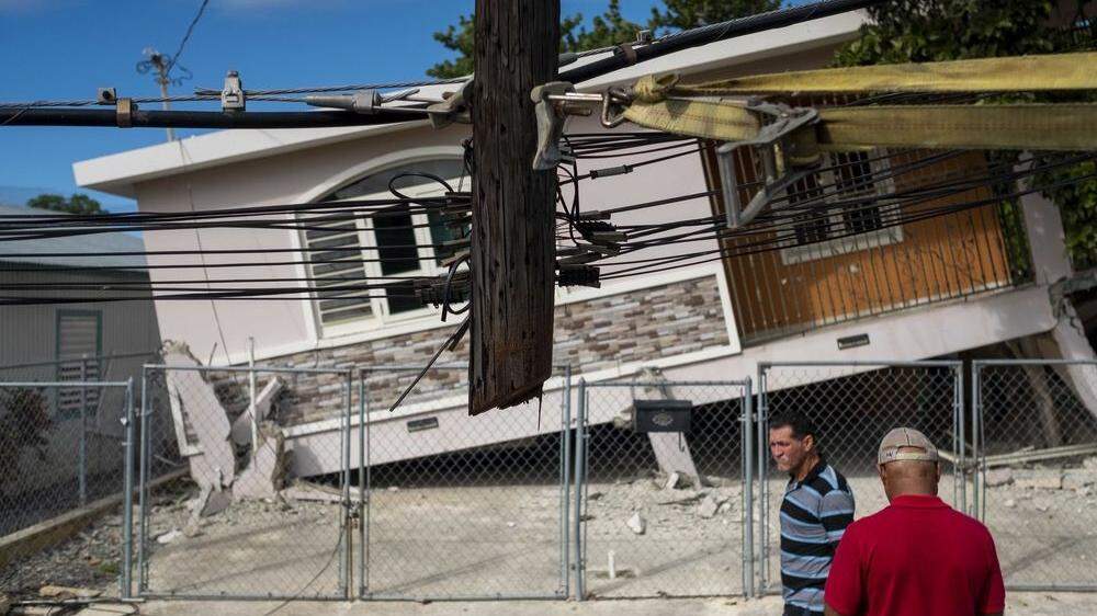 Erdbeben vor Puerto Rico: Häuser eingestürzt