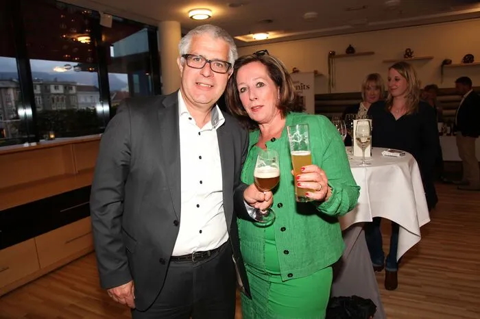 Brauerei-Vorstand Thomas Santler feierte mit.