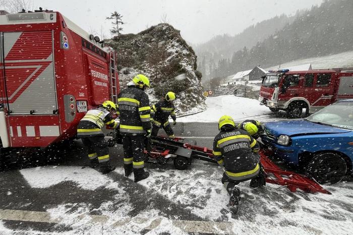 Die Feuerwehren Neuberg und Mürzsteg waren mit 13 Florianis im Einsatz