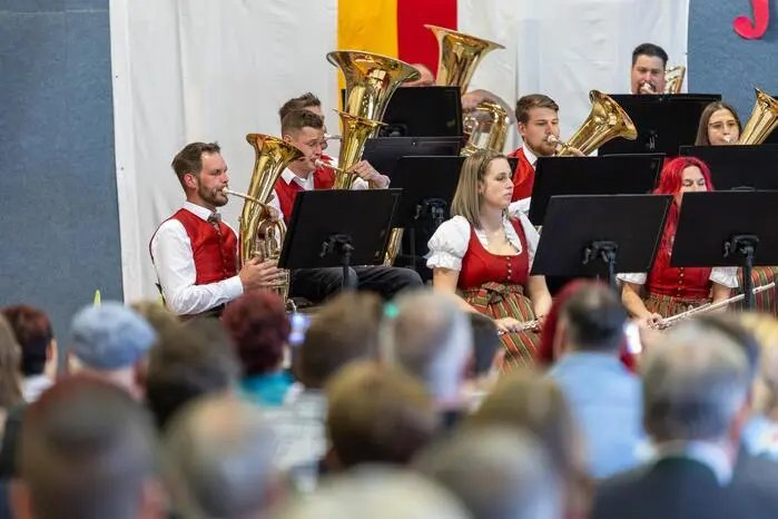 Die Trachtenkapelle sorgte für musikalischen Genuss