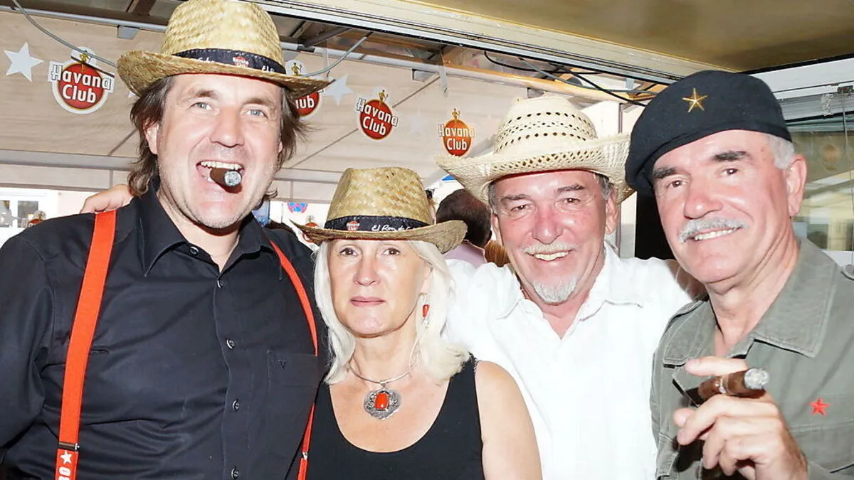 Markus und Gerda Hudelist, Josef Sibitz und Gast (von links) 