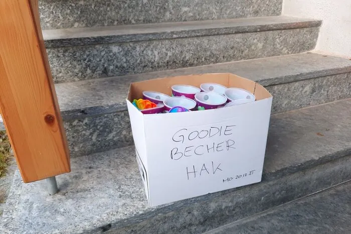 Weiz Sozial stellte Goodie-Bags zur Verfügung.