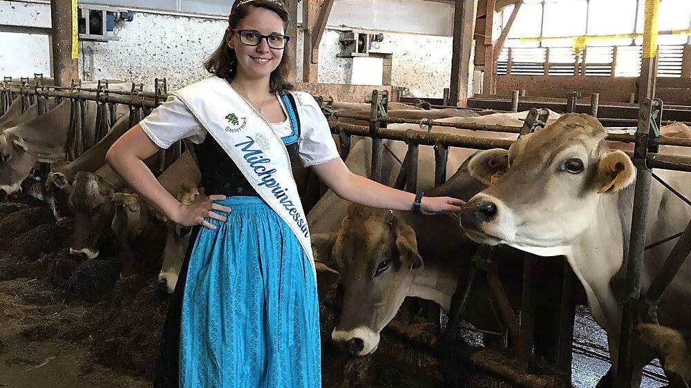 Birgit Kaufmann (21) aus Leoben ist frisch gekrönte Milchprinzessin