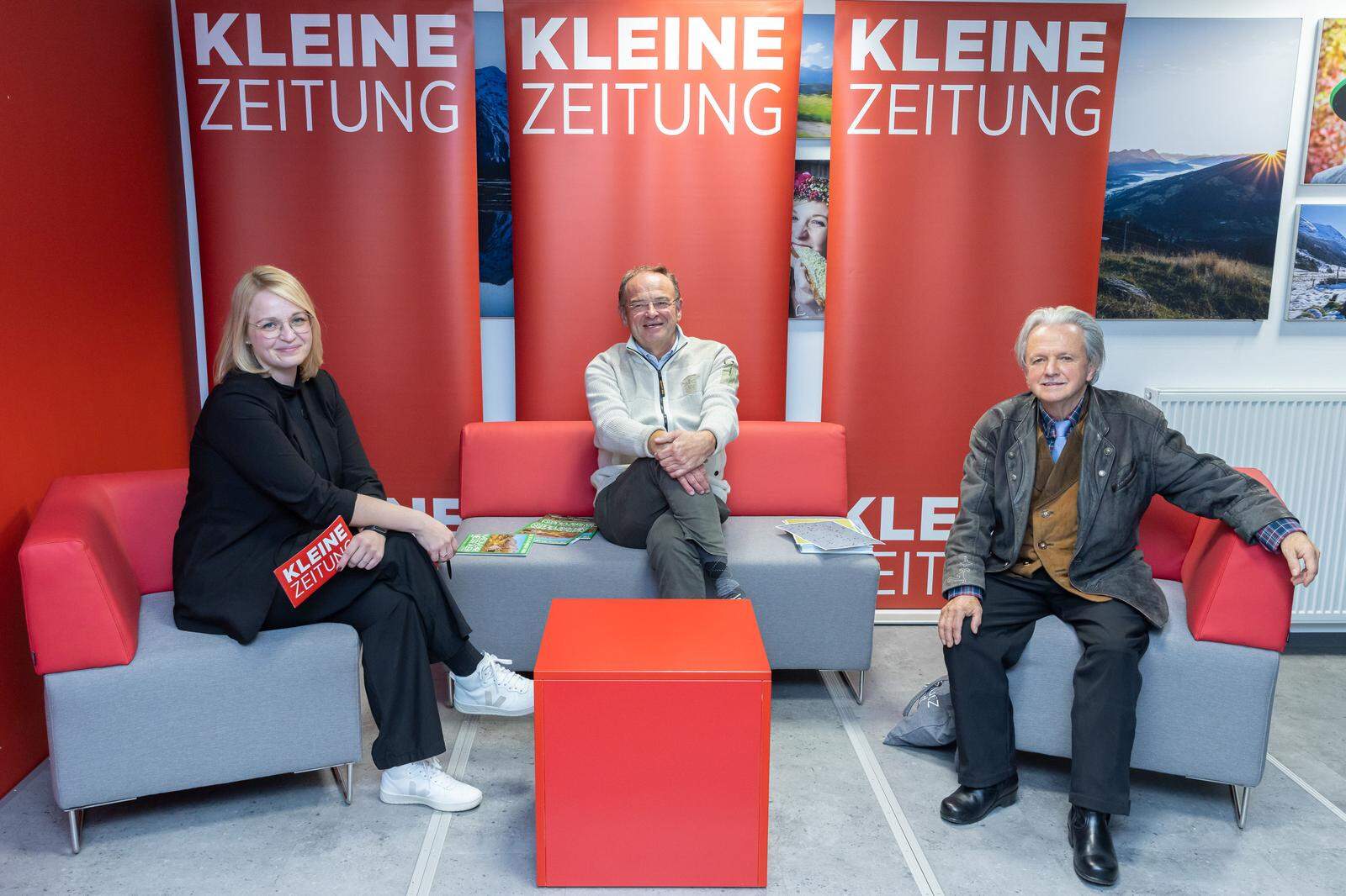 Unter der Moderation von Veronika Höflehner diskutierten Georg Bliem (Planai) und Johannes Gepp (Naturschutzbund)