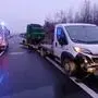 Ein Abschleppfahrzeug geriet ins Schleudern