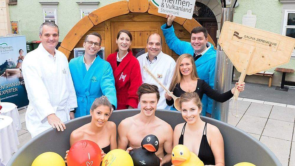 Mit erster mobiler Sauna zu Besuch in Graz