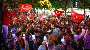 Die türkischen Fans jubelten