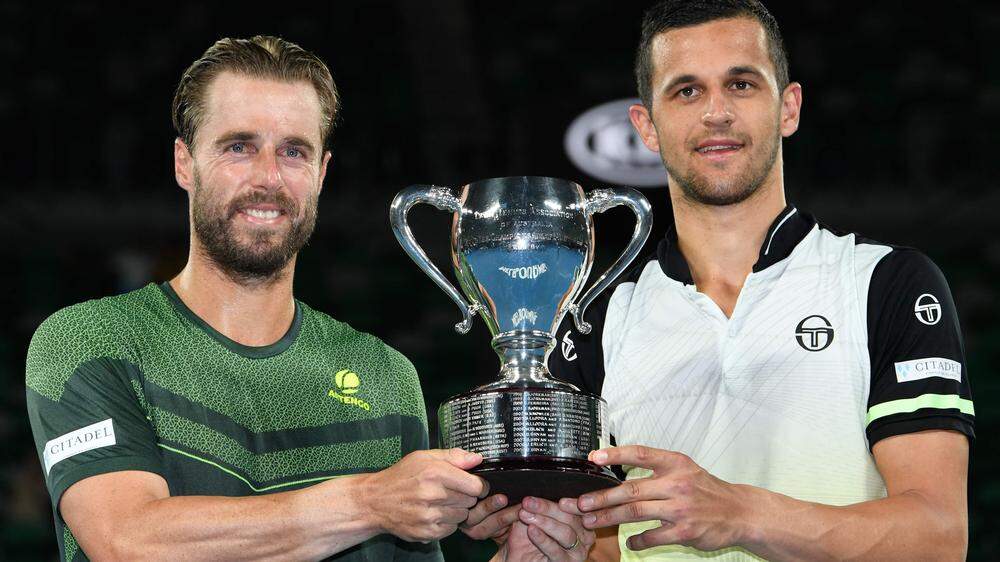 2018 triumphierten Marach (links) und Pavic bei den Australian Open im Doppel