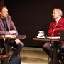 Moderator Günter Pilch (links), PV-Austria-Vorstandsvorsitzender Herbert Paierl