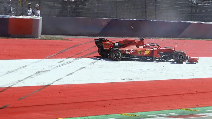 Sebastian Vettel drehte es von der Strecke