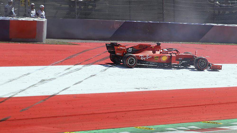 Sebastian Vettel drehte es von der Strecke