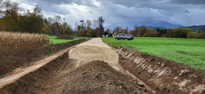 Der Lippitzbacherweg in der Gemeinde Ruden wird saniert