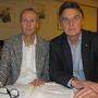 Kurt Massing und Vizebürgermeister Wolfgang Böhmer gaben das Ende der Koalition bekannt