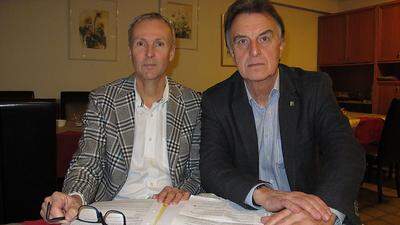 Kurt Massing und Vizebürgermeister Wolfgang Böhmer gaben das Ende der Koalition bekannt