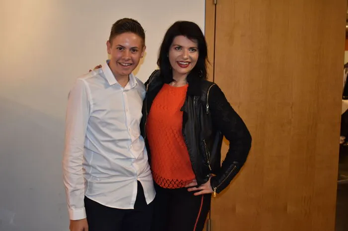 Der junge aufstrebende Feldkirchner Sänger Michael Huber holte sich Tipps bei der Dame des Abends.
