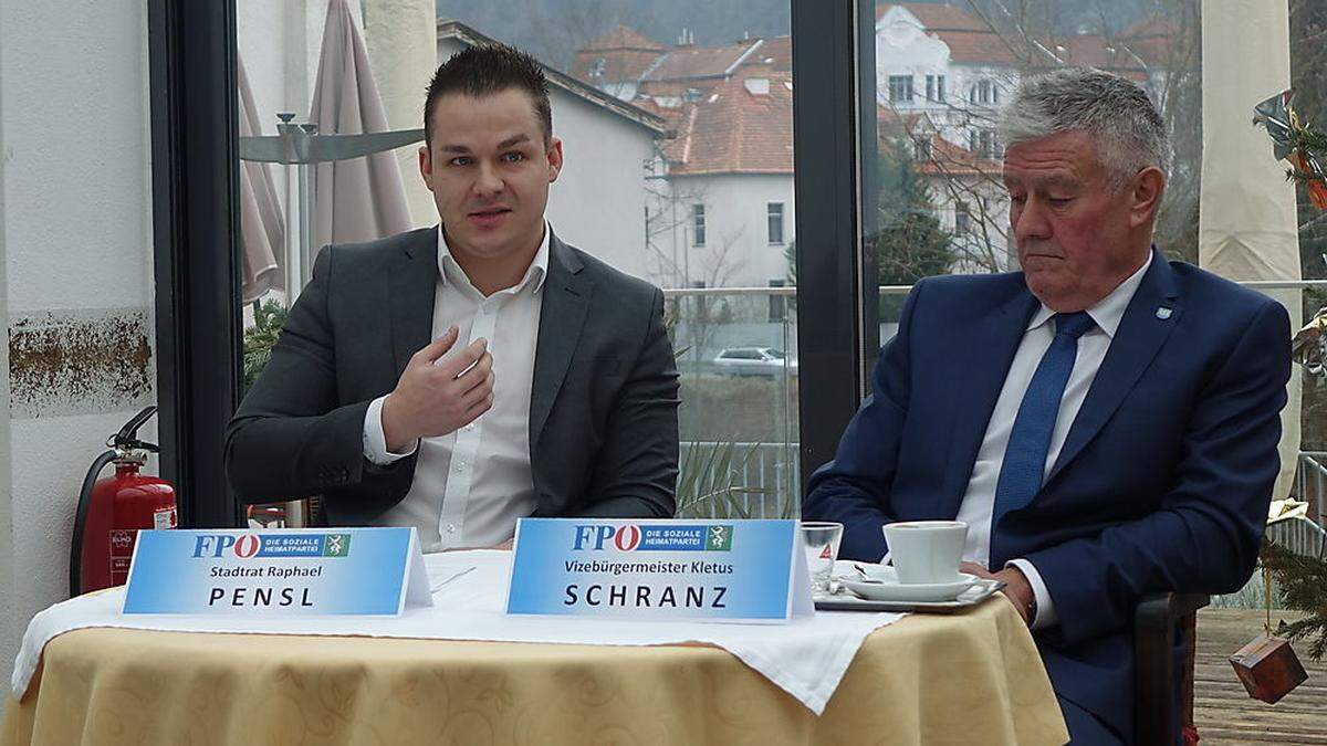 Raphael Pensl (l.) und Kletus Schranz wünschen sich mehr Synergien