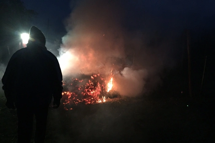 ... oder Schwedenkerzen, auch Paraffinkerzen waren im Einsatz.