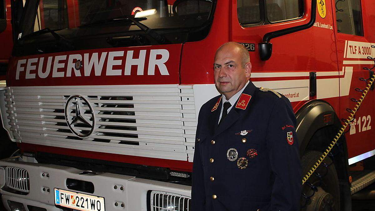 Die Feuerwehr ist seine große Leidenschaft: Markus Lappas aus Bad St. Leonhard