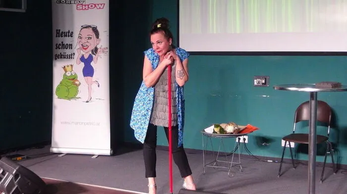 Für Lachen ohne Ende sorgte Marion Petric in Gamlitz als Putzfrau „Fisch Grete“.