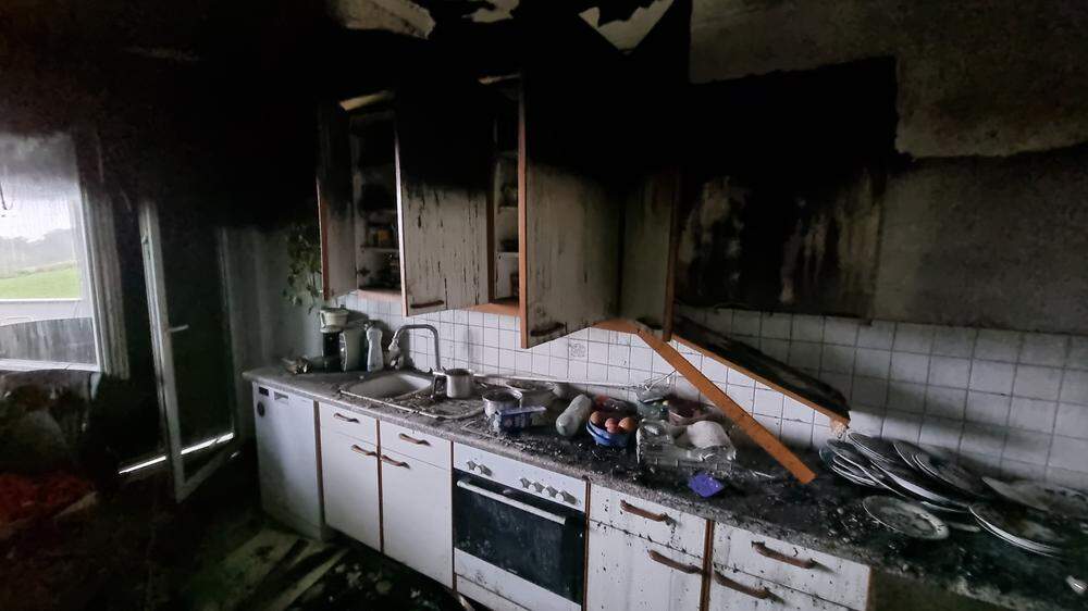 Durch den Küchenbrand entstand ein beträchtlicher Sachschaden