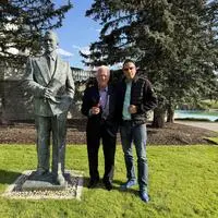 Unternehmer Frank Stronach und Filmemacher Oliver Feicht