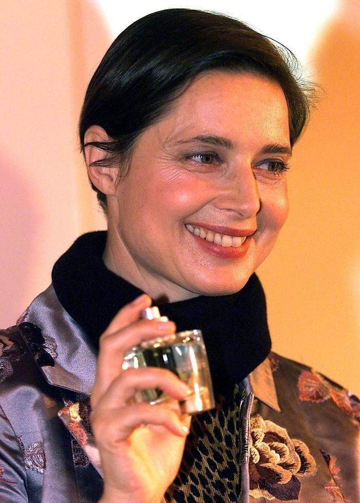 Rossellini bei ihrer Parfum-Präsentation 2000