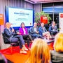 Angeregte Diskussion (v.l.): Veronika Rabl (REWE Group), Mariana Kühnel (WKO), Moderator Klaus Höfler, Christian Moser (Niceshops), Christoph Monschein (Edenred)